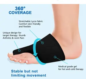 Premium Quality Heat And Cold Therapy Gel Foot Ice Big Toe Pack Wrap For Pain Relief Swelling Ice Gel Pack Logo