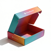 Boîtes d'expédition personnalisées en carton kraft ondulé recyclable et écologique avec doublure en mousse pour l'emballage de vêtements, chaussures, chaussettes, logo personnalisé