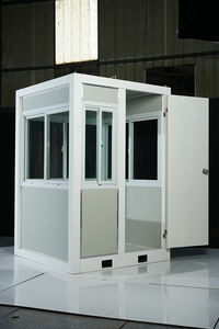 Cabina de peaje prefabricada portátil para exteriores, barata, segura, de Metal, cabina de seguridad moderna para exteriores, elegante caja de centinela - Product Image 6