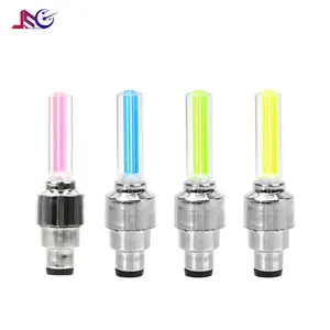 Màu xanh màu xanh lá cây đầy màu sắc xe đạp xe máy bánh xe ánh sáng RGB nhựa lốp van dẫn gốc đom đóm bánh xe Flash Xe LED Flash bánh xe ánh sáng