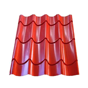 Feuille de toiture galvanisée enduite de couleur galvanisée 800 1050 Gi Tôle d'acier PPGI PPGL Tuile de toit avec le meilleur prix
