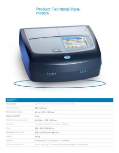多項目測定 HACH/ハッシュ <span class=keywords><strong>DR6000</strong></span> 卓上型紫外可視分光光度計 1年間保証付き 中国製 - Product Image 3
