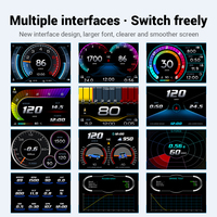 NUEVO F11 HUD OBD2 GPS Car Head up Display Medidor de inclinación Alarma DE SEGURIDAD Agua Temperatura del aceite Exceso de velocidad