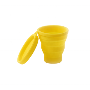 Gobelet en silicone pliable de haute qualité, compact, durable, anti-fuite, compatible lave-vaisselle, vendu à l'unité, idéal pour les voyages - Product Image 2