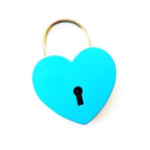 高品质彩色紧凑型心形锁挂锁彩色耐用心形挂锁 - Product Image 6