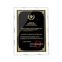 Medallas de Cristal de Cuarzo Transparente, Trofeos Creativos con Lámina Dorada en Relieve, Placas de Autorización Personalizadas de Alta Gama, Certificados