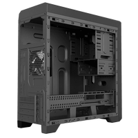 GameMax Ares Mid Tower Desktop Mini ATX Computer Case ARGB Lighting CE EMI Certified 12cm Fan Stock Black 4 Slots Plastic Steel