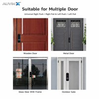 Cerradura Inteligente para Puerta Auvinx, Cerradura Digital con Huella Dactilar, Contraseña, Tarjeta y Control Remoto, Compatible con Tuya WIFI y TTLOCK