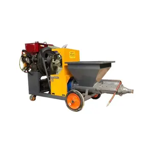 Máy Phun Xi Măng Diesel Máy Phun Vữa Xây Dựng Chạy Điện 12HP Cầm Tay