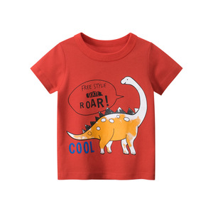 Fashion Boys T-shirt 2026 Summer Short Sleeve Tee Breathable Cotton <strong>Dinosaur</strong> Graphic <strong>Top</strong> for Toddler Casual Streetwear Clothing - Product Image 5