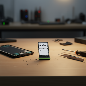 Accessoire pour téléphone portable Oppo A78 4G vert, plateau pour carte SIM - Product Image 2