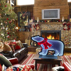 Новый дизайн неоновая вывеска, светодиодная неоновая вывеска с изображением белого медведя, бесконечности, неоновая вывеска для художественного декора стен - Product Image 4