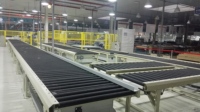 Sistema de Transporte Modular de Rodillos Serie GTL01, Línea de Transporte de Palés con Capacidad de 10-500 kg/m, Rodillos por Gravedad Motorizados para Almacén