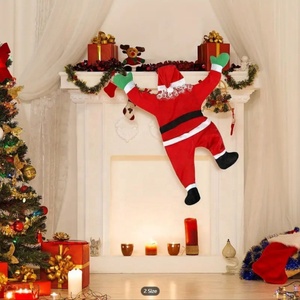 Decoración Navideña para Jardín, Santa Claus Colgante de 1.68 Metros, Adornos Navideños Colgantes de Santa Claus - Product Image 3