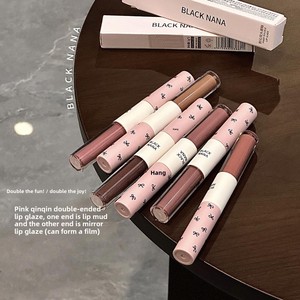 ลิปกลอส BLACK NANA แบบหัวคู่ & ลิปสติกเนื้อมัดแมตต์ สีชมพูอ่อน แต่งหน้าโทนนู้ด สีสวยชัด ติดทนนาน 1 กรัม*2 - Product Image 2