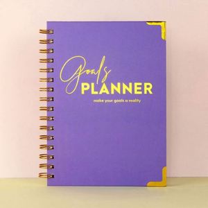 Custom Private Label Pink Hardcover Daily Weekly Spiral Undated Goals <b>A5</b> <b>Planner</b> Journal Agenda Notebook - Product Image 5