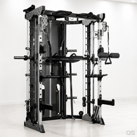2026 Appareil de musculation multifonction tout-en-un Smith Machine et Power Rack Cage à Squats pour la maison et le studio QS