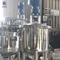 Cuve de mélange en acier inoxydable à prix départ usine pour sirops, homogénéisateur, agitateur, émulsifiant