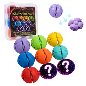 Set di Sfere Articolate Trasformabili Stampate in 3D, Puzzle Multicolore Antistress, Giocattolo Sensoriale Portatile Tascabile - Product Image 1