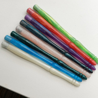 Kit de stylo à plume en résine d'inspiration vintage, 6 pointes en acier de tailles variées pour la calligraphie cursive, le dessin, cadeau de Noël ou d'anniversaire