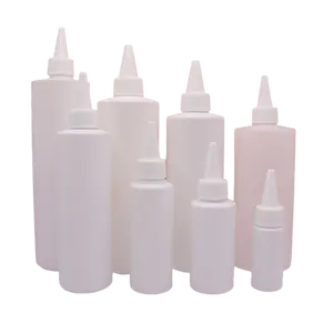 מתקן איפור 35 מ""ל 60 מ""ל 100 מ""ל 250 מ""ל 400 מ""ל 500 מ""ל קצה מחט להחלפת בקבוק עגול בקבוק פלסטיק ריק