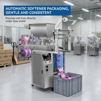 Machine d'emballage verticale automatique VFFS pour adoucissant textile en sachet, équipement de remplissage et de scellage pour liquides et conditionneurs de linge