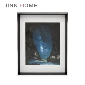 Jinn Home Home Decor A4 MDF Black Tabletop Picture Photo Frame Wall Frame