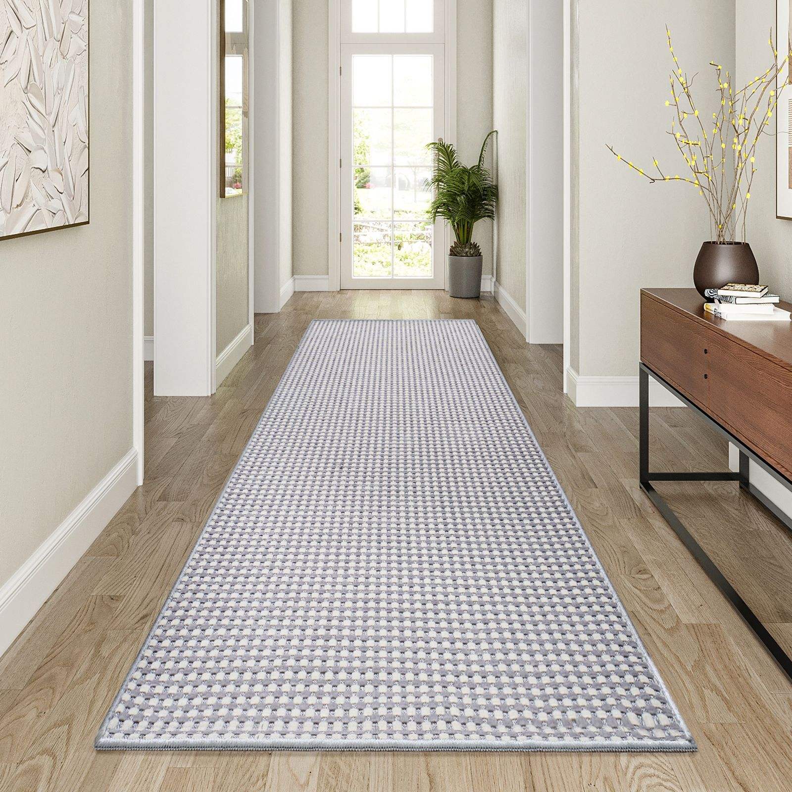 Base en coton chenille - gris entrelacé