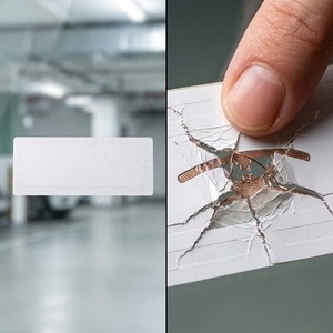 Étiquette RFID inviolable pour pare-brise, <span class=keywords><strong>anti</strong></span>-UV, fragile, en PET, UHF, 110 mm x 45 mm, pour contrôle d'accès au stationnement des véhicules, aux péages, etc. - Product Image 5