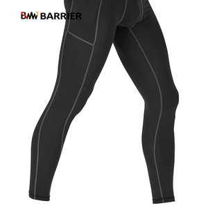 2024 nouveauté hommes Fitness Yoga Leggings Style régulier Spandex coton conçu décontracté Sport porter en gros approvisionnement Logo taille - Product Image 2