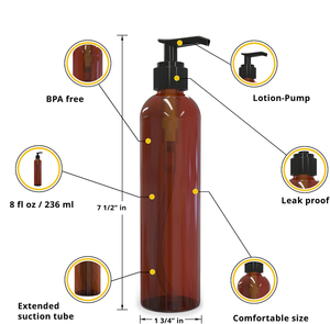 Bouteille vide en plastique 100ml 200ml 300ml 400ml 500ml pour shampoing, gel douche, sous-embouteillage, flacon pompe PET pour lotion, sérigraphie - Product Image 2