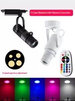 Projecteur LED sur rail en aluminium, CRI 90 élevé, noir, 50 000 heures, pour restaurant, peinture, fond photo, bar, KTV, éclairage de projection focalisable