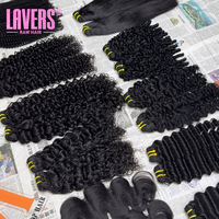 Cheveux vierges non traités de haute qualité 15A, alignés dans le sens de la cuticule, origine Vietnamienne et Cambodgienne, double épaisseur, ondulation naturelle, en paquet pour tissage