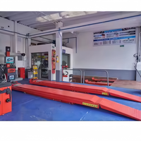 Último sistema de alineación de ruedas 3D de alta tecnología con elevador automático de coches, diseño de máquina alineadora de ruedas inteligente tipo tijera grande