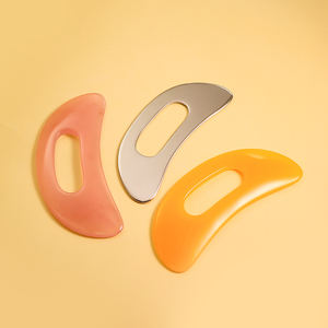 Outil <span class=keywords><strong>Gua</strong></span> <span class=keywords><strong>Sha</strong></span> en acier inoxydable, grattoir facial, outil de massage corporel, lifting cutané, anti-âge, couteau à fascia, logo personnalisé, vente en gros d'usine - Product Image 2