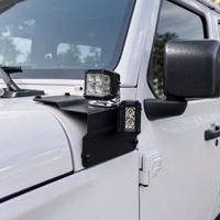 Support de lampe double couche pour montant A en acier au manganèse pour Jeep Wrangler JL 2018-2025 – Support de lampe – Vente directe usine