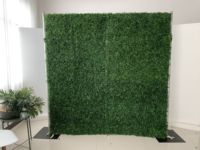 Mur de haie artificielle pour décoration intérieure et extérieure, panneau vert pour fond de mur, mur de plantes artificielles en gazon