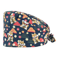 Chapeau de chirurgien en satin doublé, uniforme d'hôpital, chapeau de chirurgien, chapeau de travail pour infirmière, chapeau de travail personnalisé, chapeau de travail pour infirmière en satin doublé avec motif de dessin animé