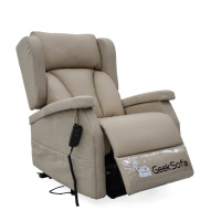 Fauteuil de massage électrique moderne en bois JKY Furniture ZOY avec assistance à la levée, inclinable et réglable, fauteuil de relaxation avec télécommande