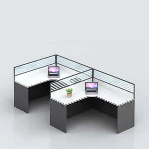 4 Person Workstation Cubicle Open Office Customized Office <b>Partition</b> Furniture Modular Office Workstation - Product Image 5