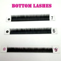 Extensions de cils inférieurs 0.15 0.2 J Curl 5/6/7/8mm, extensions de cils classiques en cachemire, extensions de cils plats, extensions de cils noirs mats