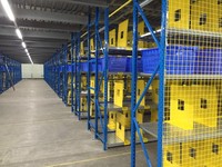 Pour MAXRAC Heavy Duty Corrosion Protégé Mezzanine Plancher Plate-Forme Empilable Racks En Acier Sélectif Palette Entrepôt Rack Poudre