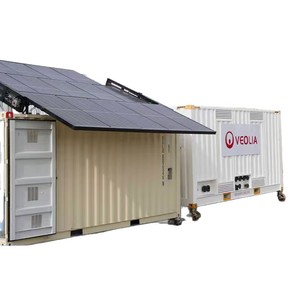 Conteneur photovoltaïque Veolia, capacité de charge de 10 tonnes, unité de logement préfabriquée alimentée à l'énergie solaire - Product Image 1