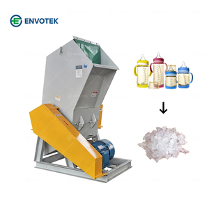 מגרסת פלסטיק ניידת כפולה לאם ולתינוק, מכונת מיחזור פלסטיק 220V 110V, מגרסת שולחנית לגרוטאות עבור בקבוקי PET קטנים - Product Image 1