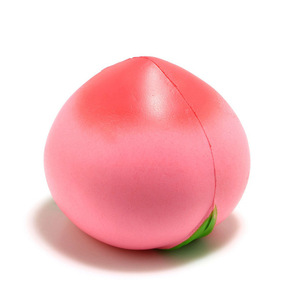 Nouveau produit phare : Balle anti-stress en mousse PU en forme de pêche rose de 4 pouces, jouet de Noël pour soulager le stress - Product Image 6