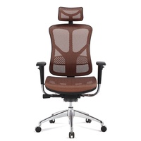 Chaise de bureau exécutive ergonomique moderne avec roulettes, orthopédique, pour la maison et le bureau, fabriquée à Guangzhou
