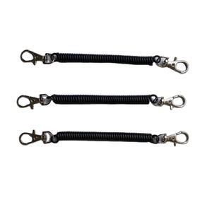 Vente en gros de porte-clés à ressort hélicoïdal en plastique de couleur unie et coloré - Product Image 1