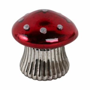 Portacandele in Vetro a Forma di Fungo, Piccolo, Decorativo per Uso Interno ed Esterno - Product Image 2