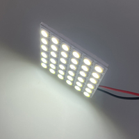 Accessoires pour véhicules, éclairage intérieur automobile, 12V blanc, 5050 SMD, 36 LED, panneau 36 SMD, lampe de lecture pour voiture, éclairage de plaque d'immatriculation