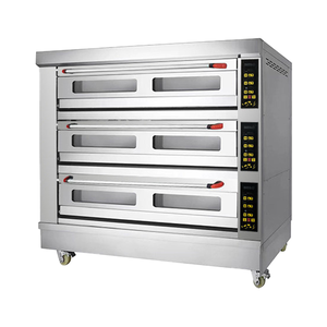 <span class=keywords><strong>Forno</strong></span> Elettrico Commerciale <span class=keywords><strong>a</strong></span> 3 Piani con 9 Vassoi, <span class=keywords><strong>Forno</strong></span> <span class=keywords><strong>a</strong></span> Piani in Acciaio Inox per Pizzeria, Panetteria e Ristorante - Product Image 1
